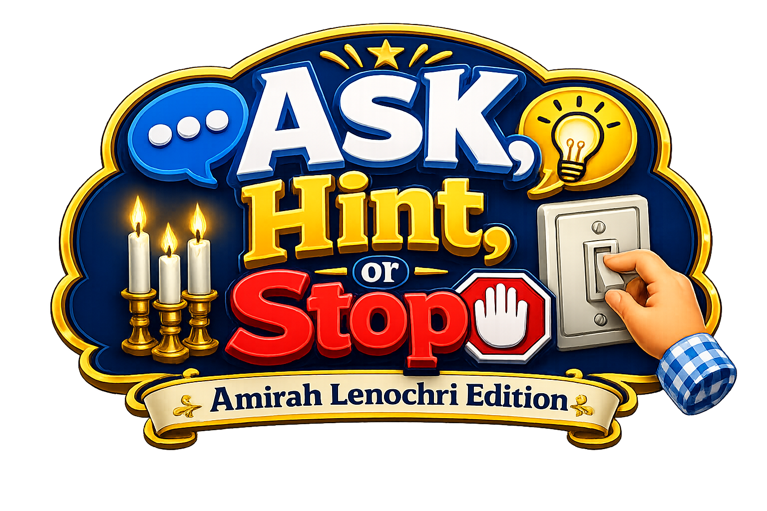 Ask, Hint, or Stop? logo